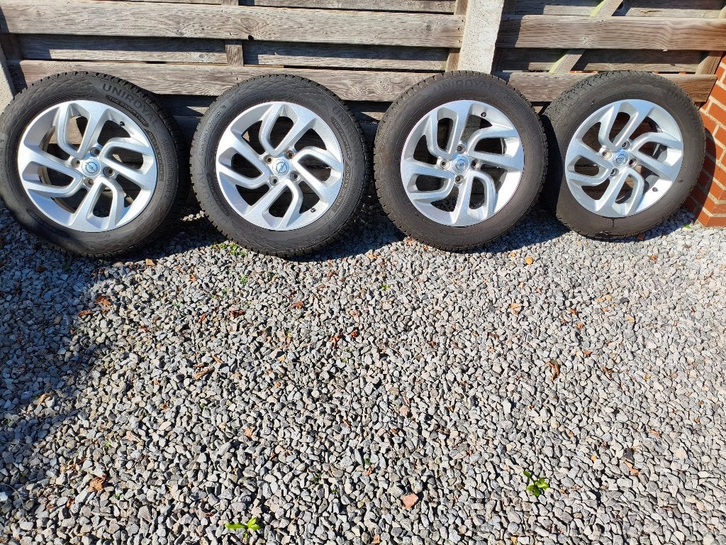 Originele opel velgen + all season banden 7 mm, Ophalen, 16 inch, Banden en Velgen, All Season