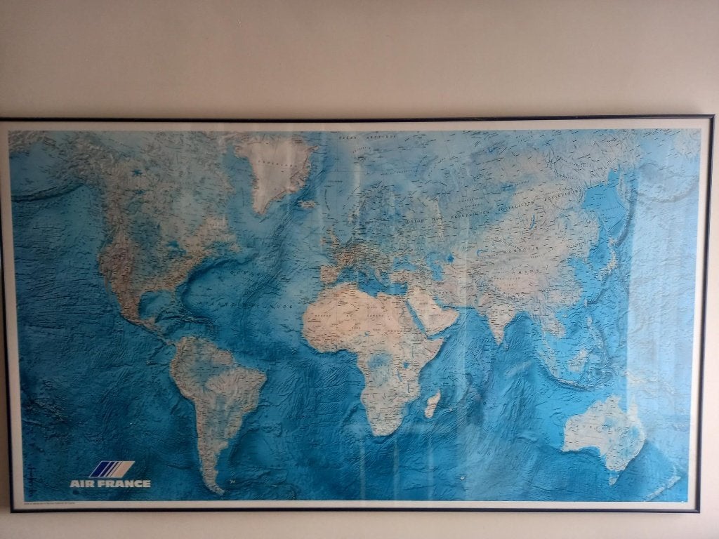 Planisphère Air France, Enlèvement, Utilisé, Autres types