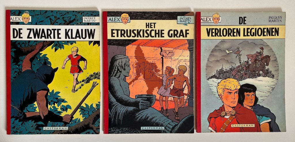 Alex - De Zwarte Klauw - 3 albums uit 1969, Envoi, Jacques Martin