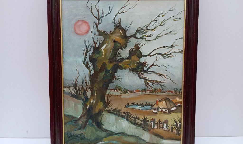 STEYAERT 1964 schilderij, Ophalen of Verzenden