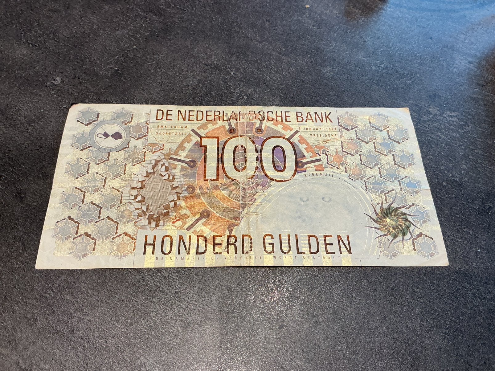 Nederland 100 gulden 1992 grote C, Ophalen of Verzenden