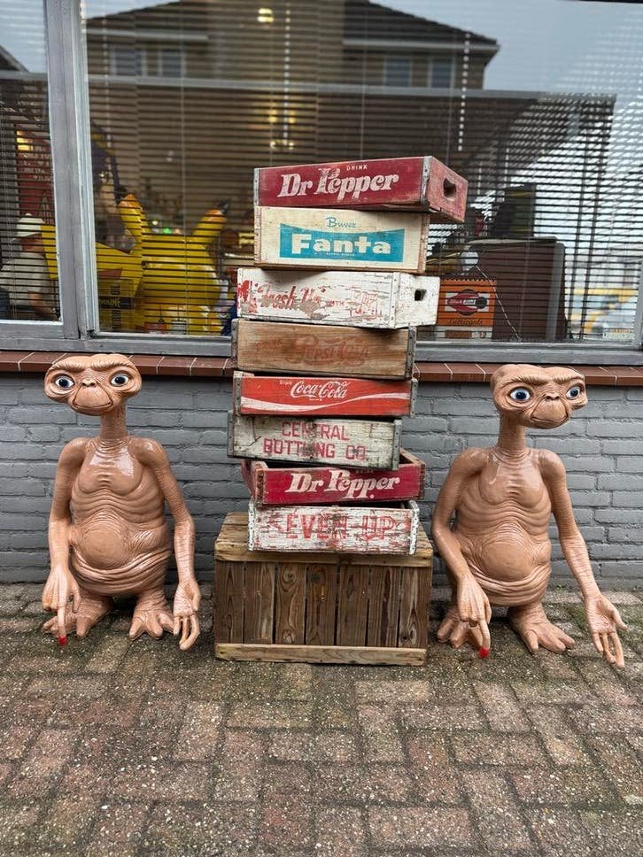 Vintage Dr. Pepper & Coca-Cola Houten Kratten