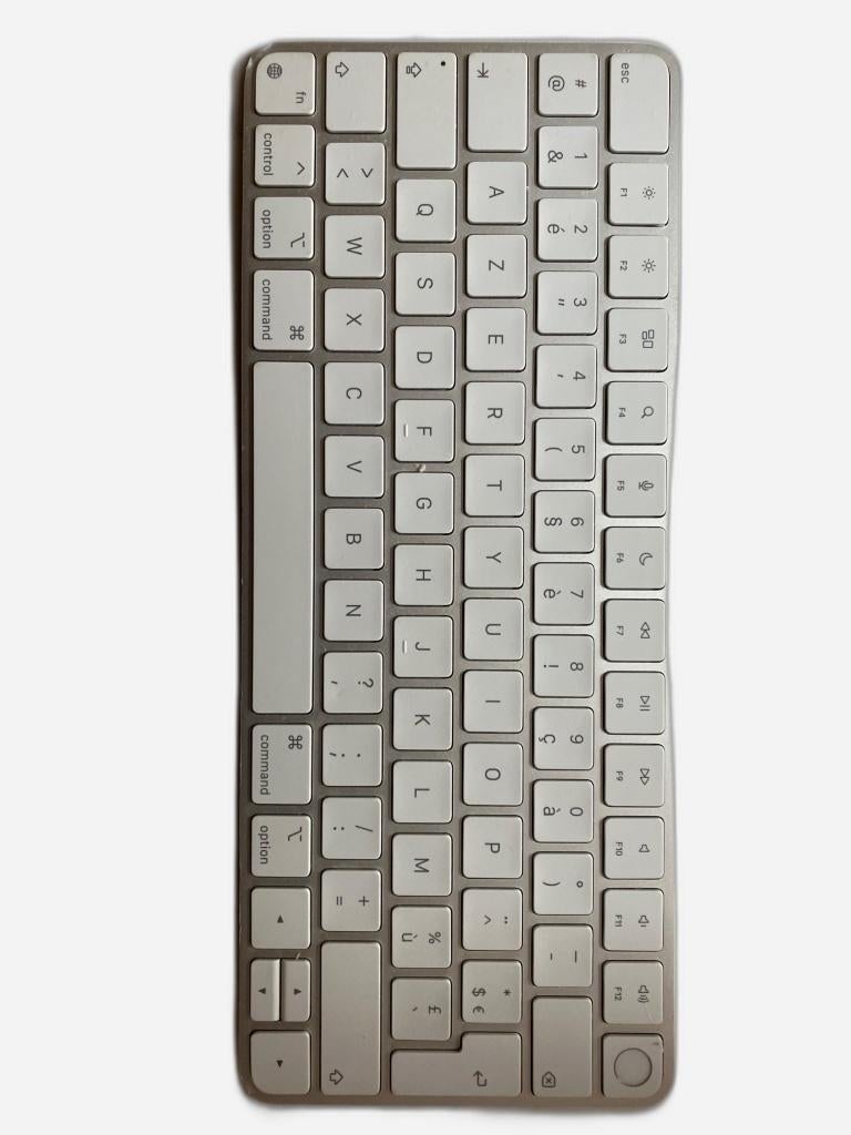 Clavier Apple Magic blanc - avec lecteur d'emprein, Informatique & Logiciels, Enlèvement ou Envoi, Utilisé