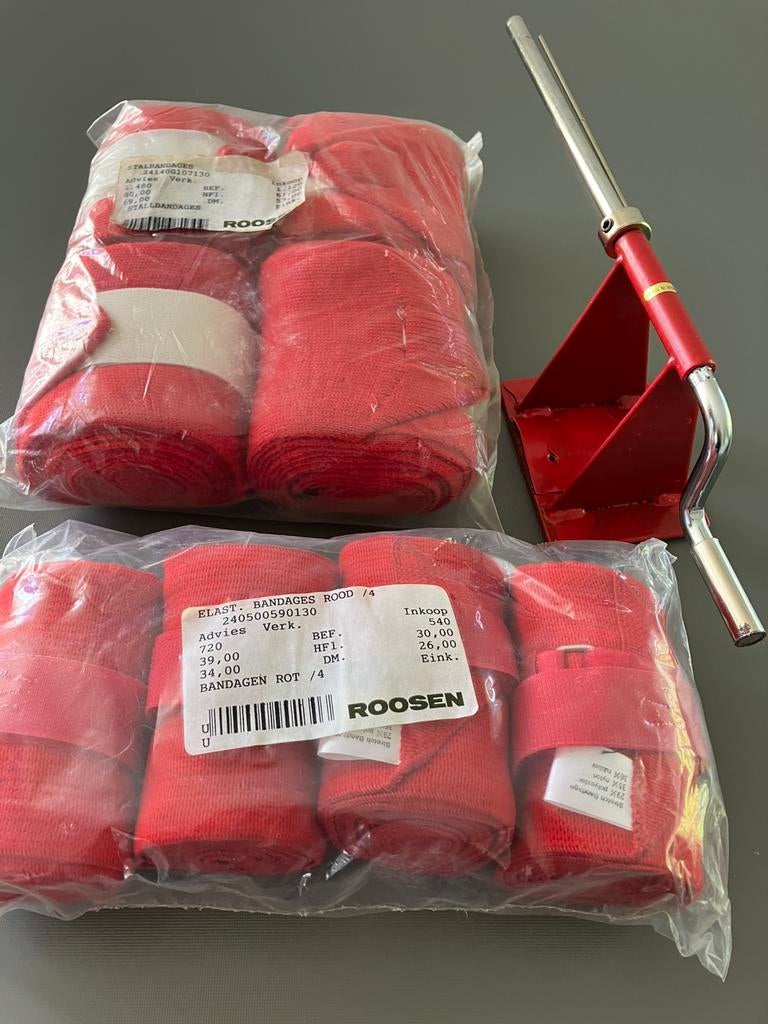 Elastische + stalbandages + bandageroller., Dieren en Toebehoren, Ophalen of Verzenden, Nieuw
