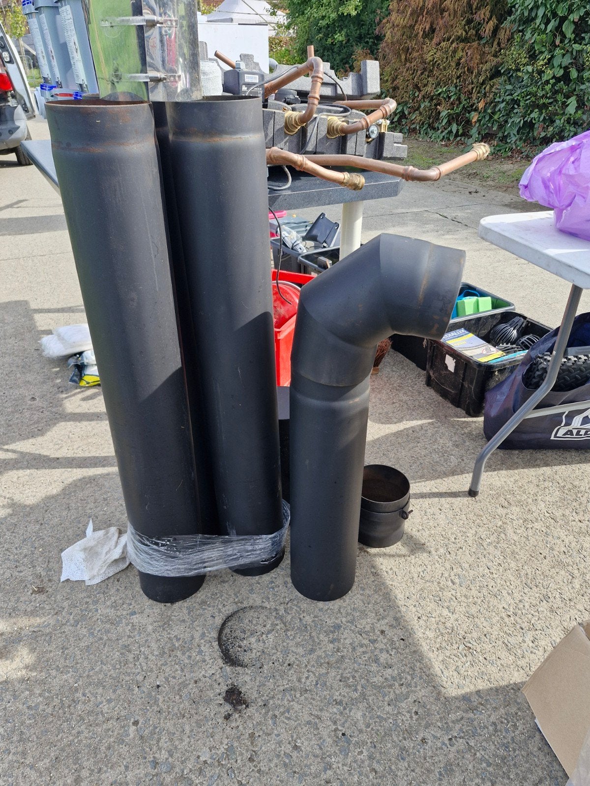 kachelbuizen dikwandig. 150mm, Ophalen