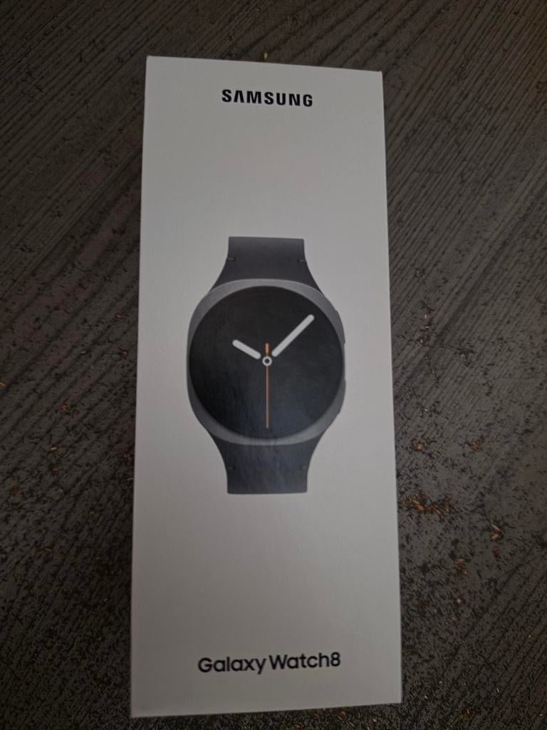 Samsung galaxy watch 8 nieuw, Handtassen en Accessoires, Ophalen, Zwart, Nieuw, Waterdicht