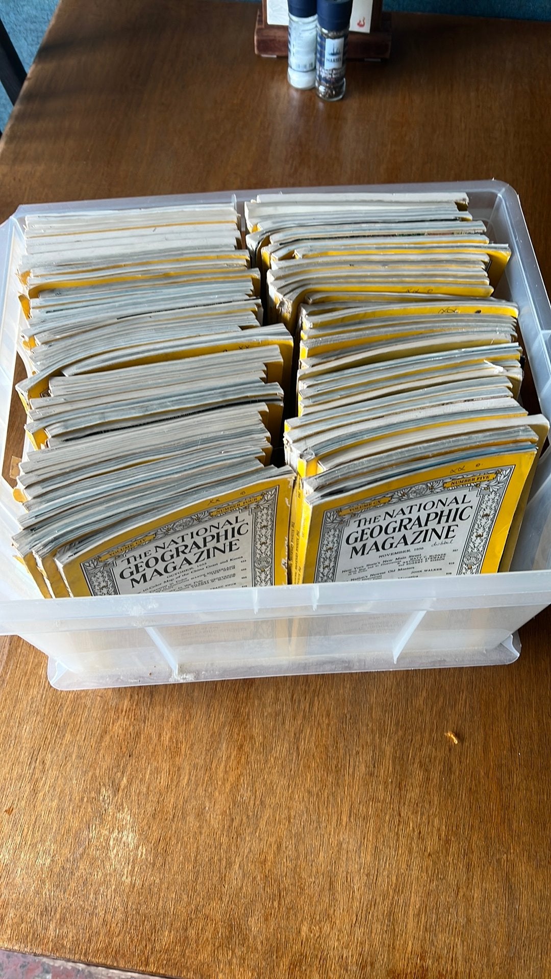 National Geographic jaren 50, Ophalen, Gelezen