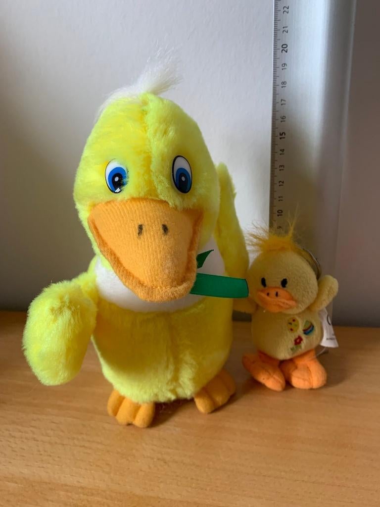 2 knuffels paaskuikentje en paaseend NIEUW, Enfants & Bébés, Jouets | Peluches, Enlèvement ou Envoi, Neuf, Canard