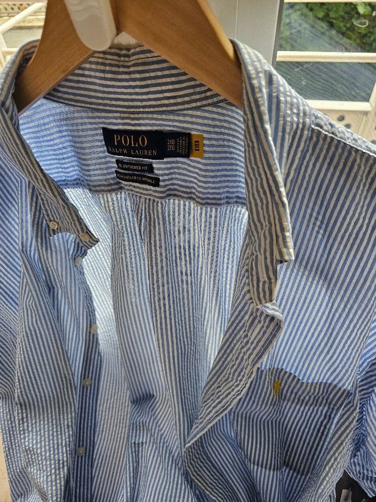CHEMISE HOMME RALPH LAUREN 4 XL EN LIN, Enlèvement, Porté, Multicolore, Ralph Lauren