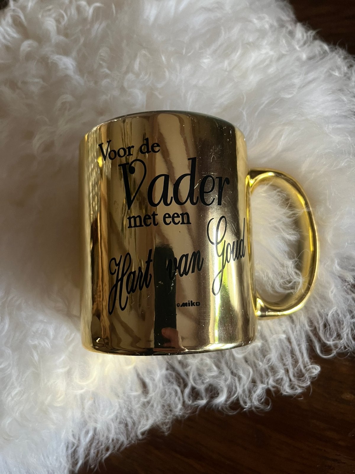 Tasse à café en céramique dorée, Enlèvement ou Envoi, Comme neuf, Mug