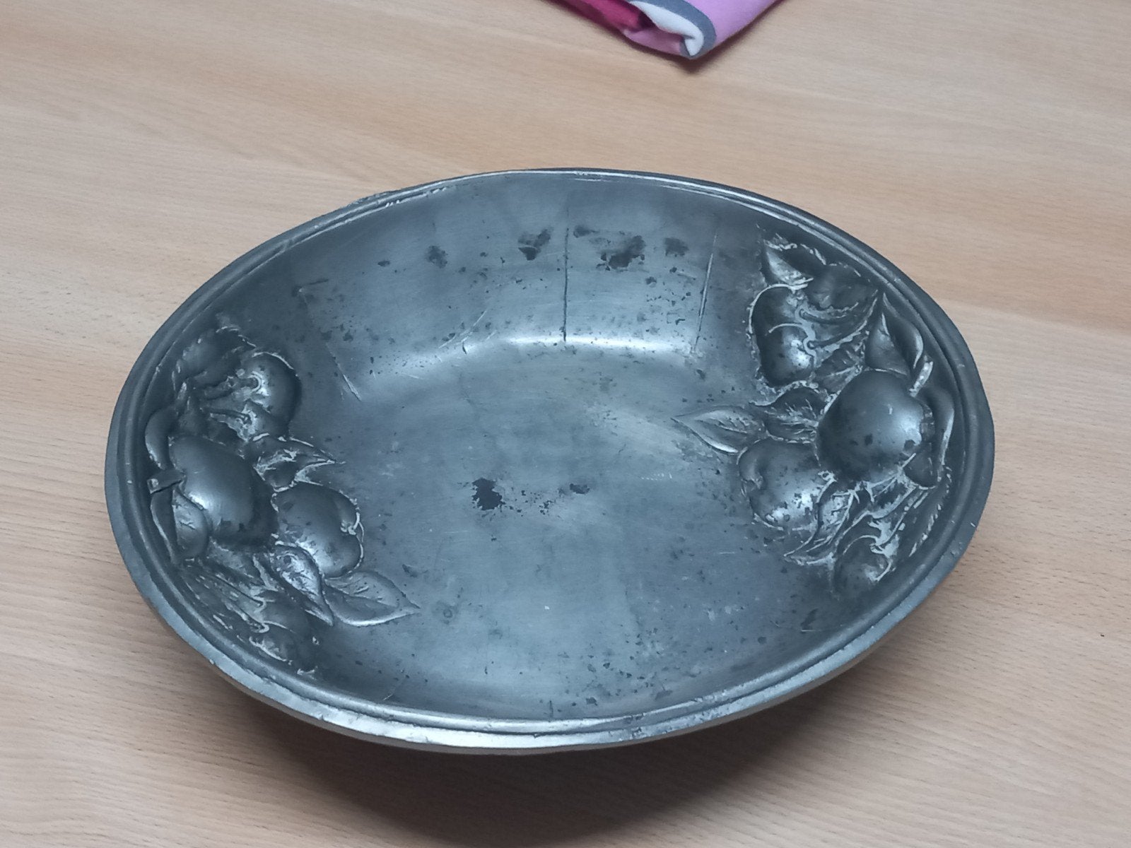 ancien plat à fruit étain, Enlèvement ou Envoi