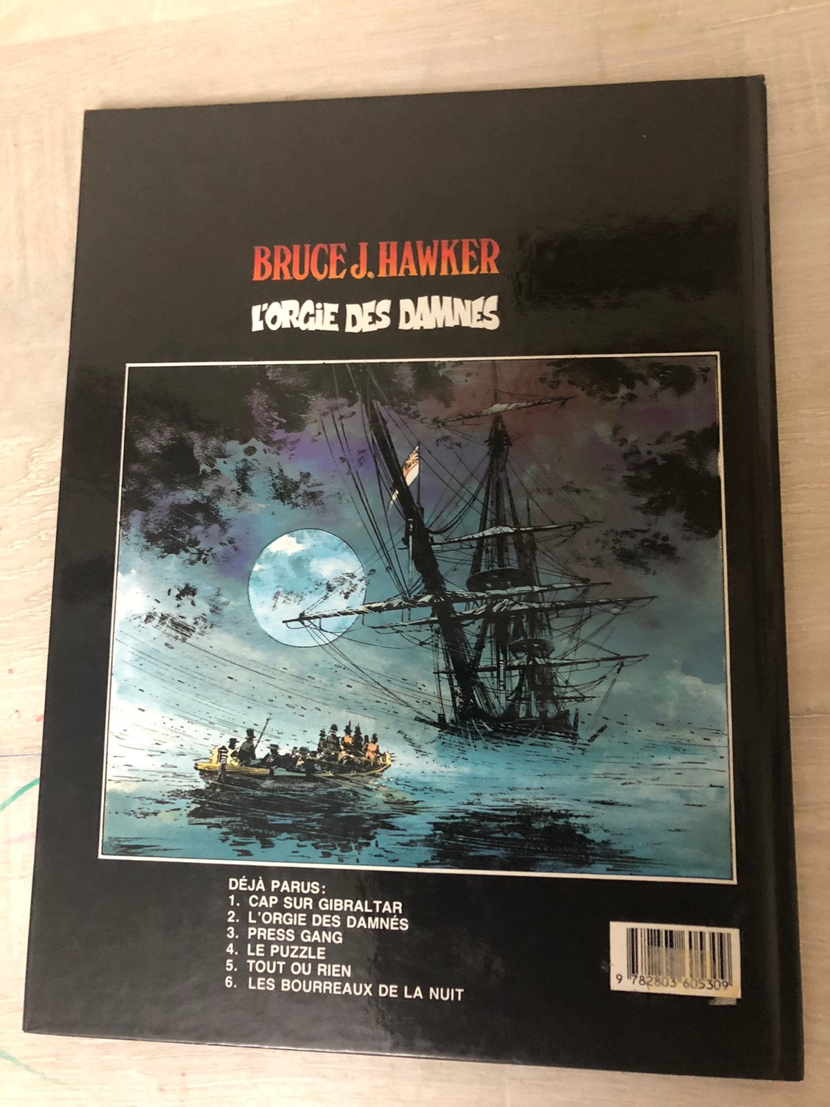 BD - Bruce J. Hawker, 2. L'orgie des damnés, Lombard - 1986, Livres, William Vance, Enlèvement ou Envoi, Une BD, Utilisé