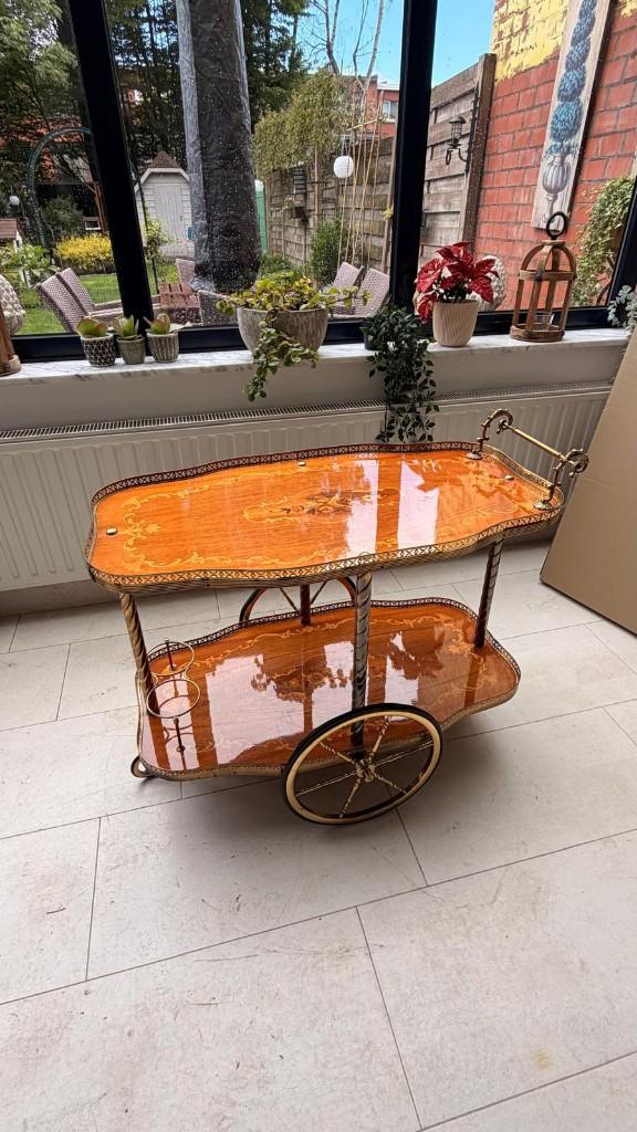 Vintage Italiaanse serveerwagen / drankwagen, Enlèvement