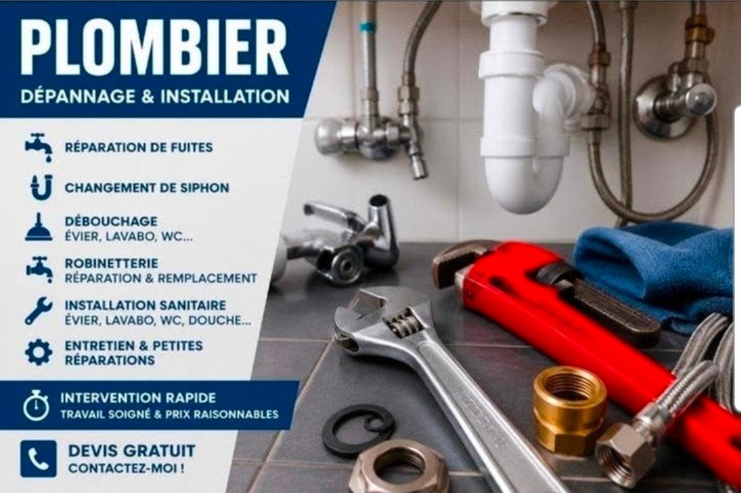 Plombier  réparations homme a tout faire, Enlèvement