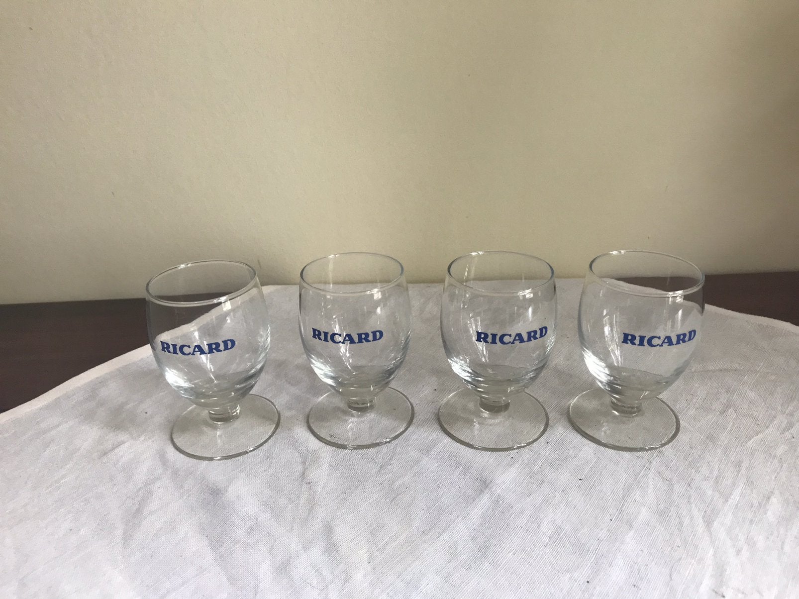 Vintage Ricard kleine apero glazen, Ophalen of Verzenden, Gebruikt