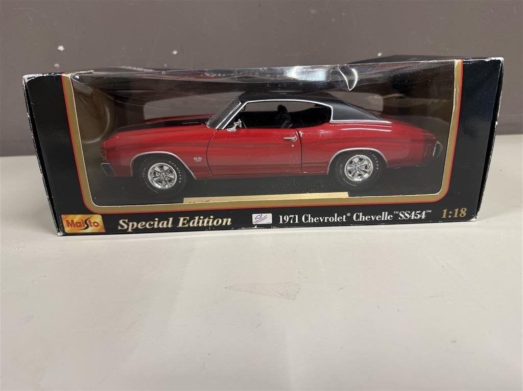 1:18 Maisto 1971 Chevrolet Chevelle SS 454 Sport Coupe Ameri, Enlèvement ou Envoi, Utilisé, Maisto