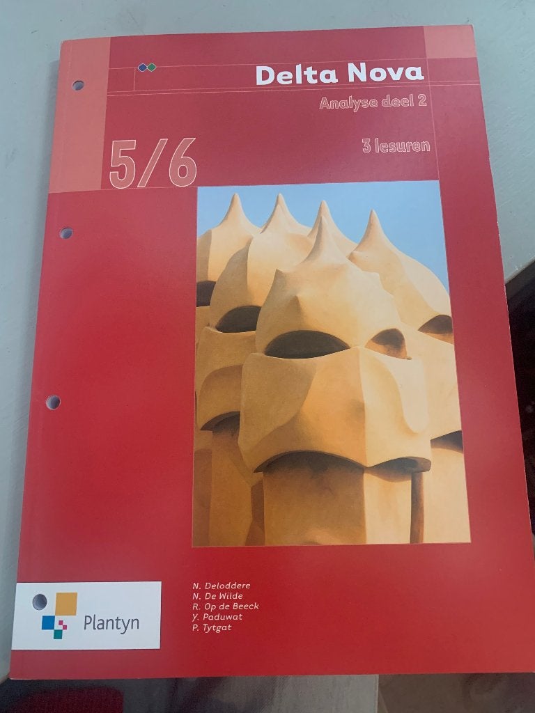 Delta Nova Analyse deel 2 5/6 3 lesuren, Boeken, Schoolboeken, ASO, Wiskunde A, Nieuw, Diverse auteurs