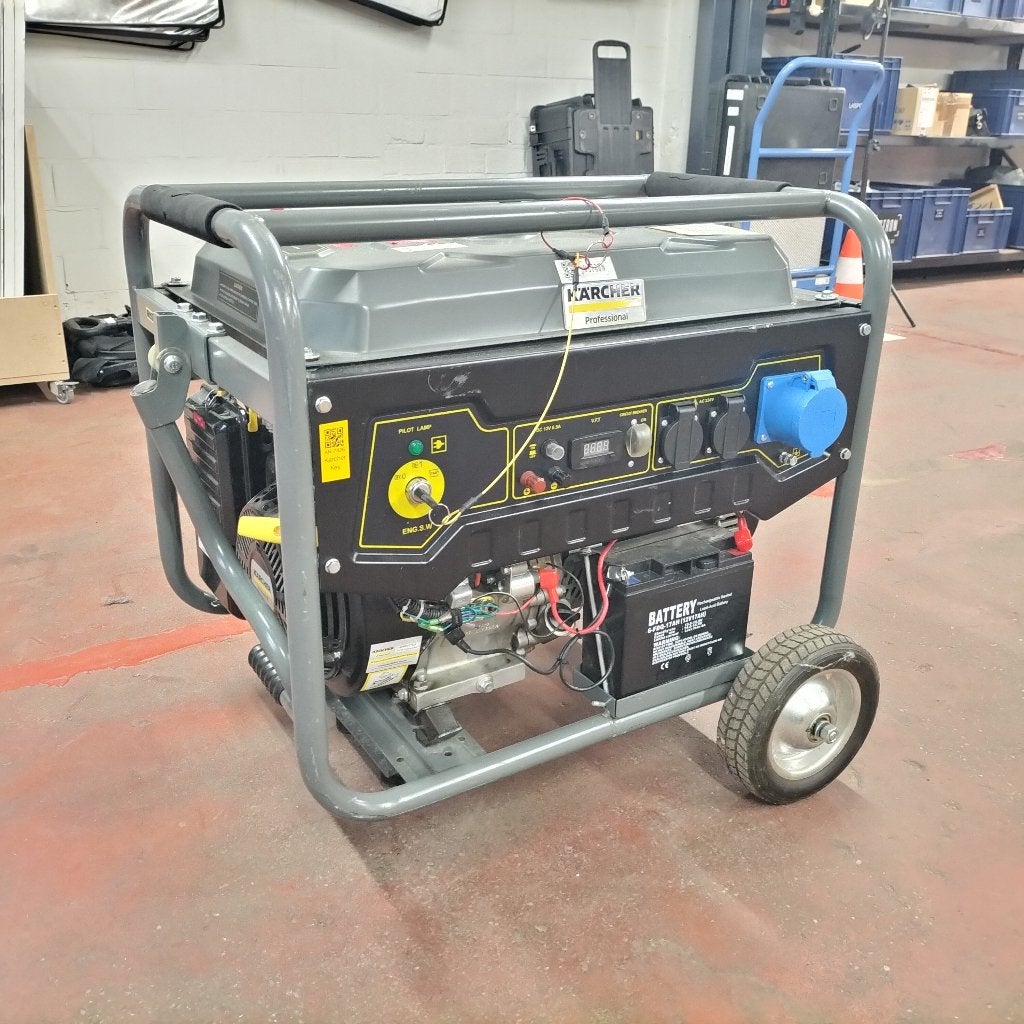 Generator Karcher PGG 6/1 5.5KW, Ophalen, Elektrisch startend, Benzine, Zo goed als nieuw