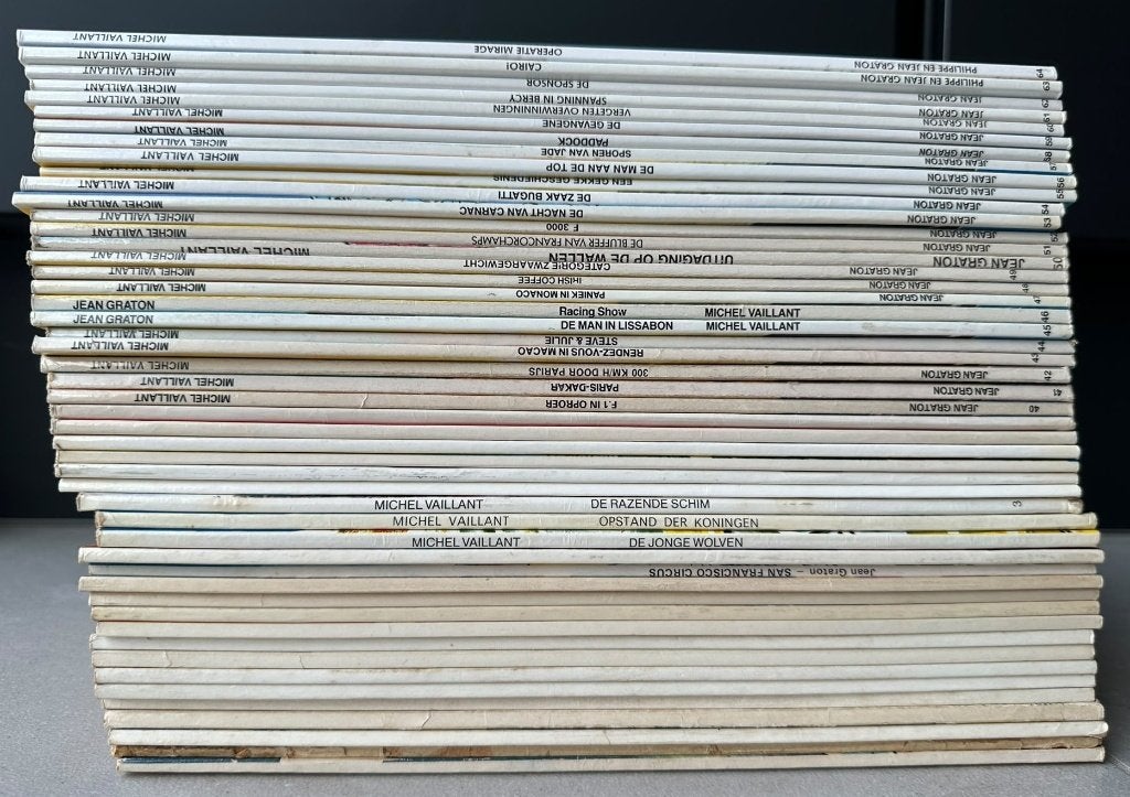 Michel Vaillant - Bijna volledige reeks 16 - 64, Eerste druk, Jean Graton, Enlèvement ou Envoi, Série complète ou Série, Comme neuf