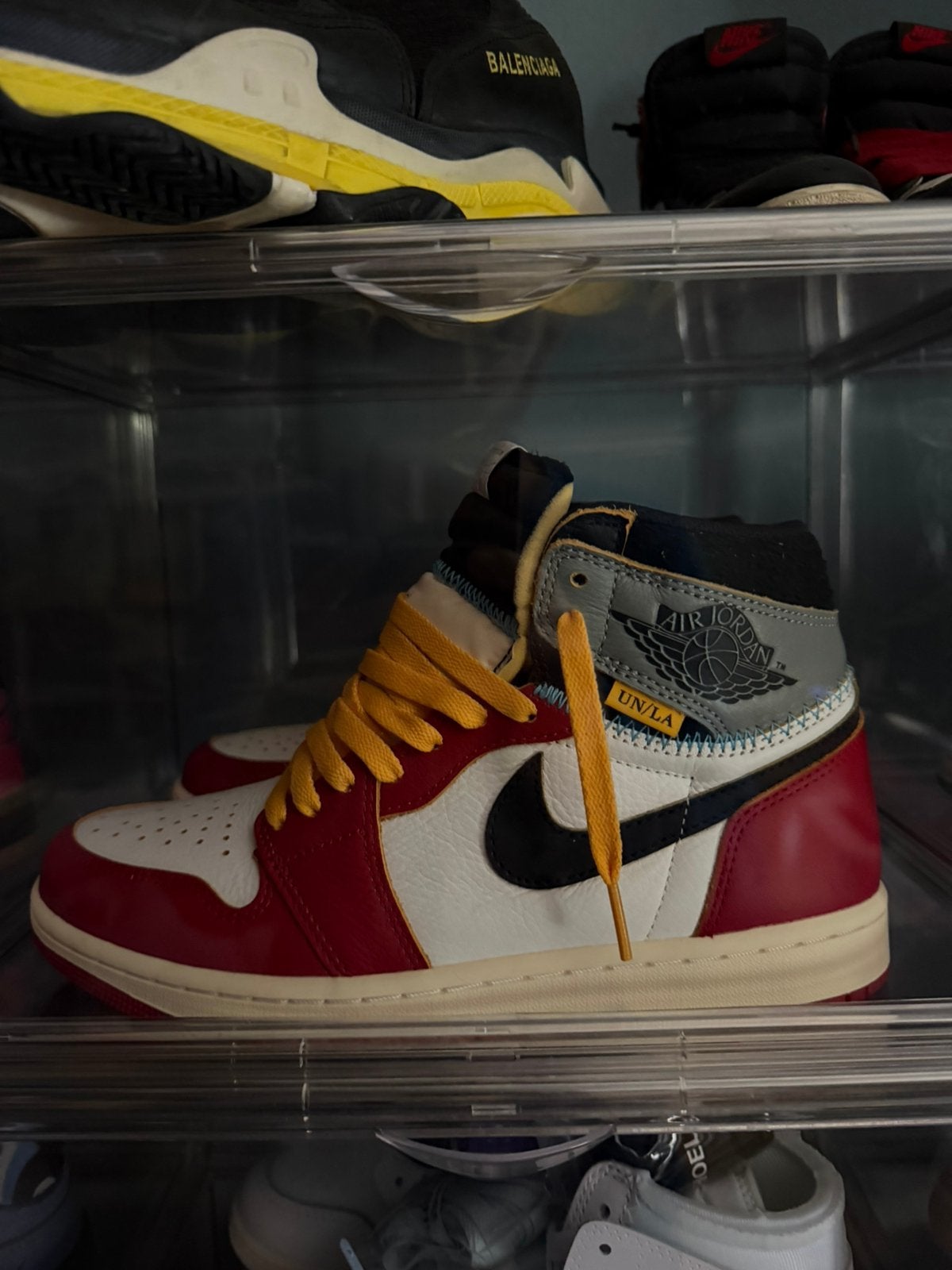 Jordan 1 union maat 42 use 8.5, Kleding | Heren, Schoenen, Ophalen of Verzenden, Zo goed als nieuw