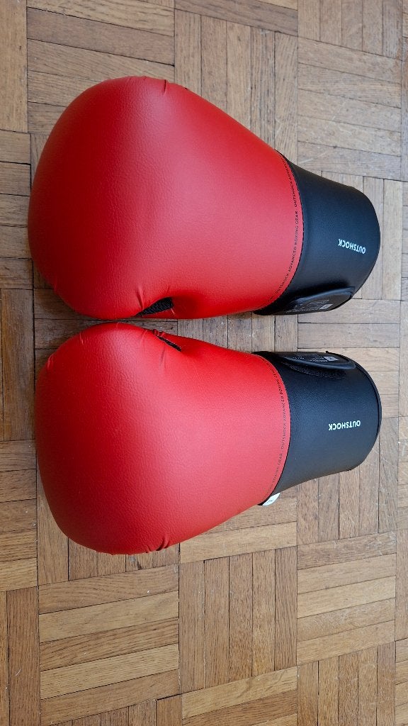 Gants de boxe 14 oz Outshock Decathlon, Ophalen, Zo goed als nieuw, Bokshandschoenen