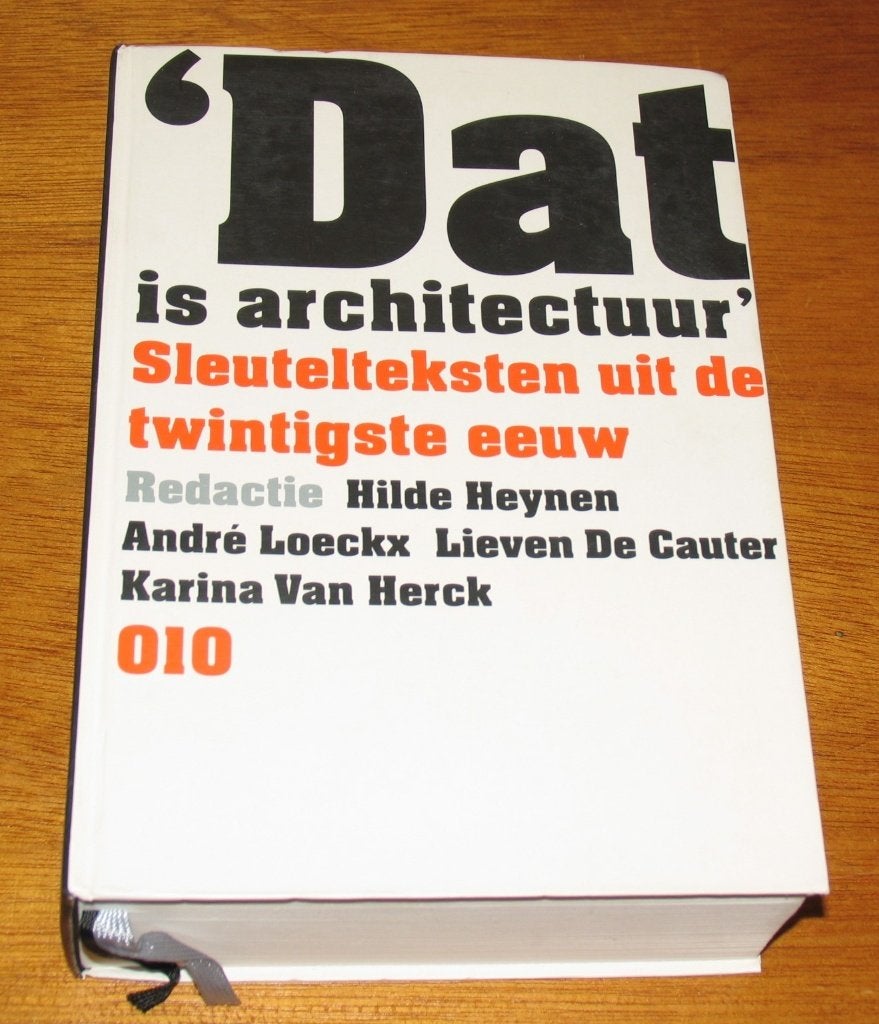 Dat is architectuur, Enlèvement ou Envoi, Comme neuf, Architecture général