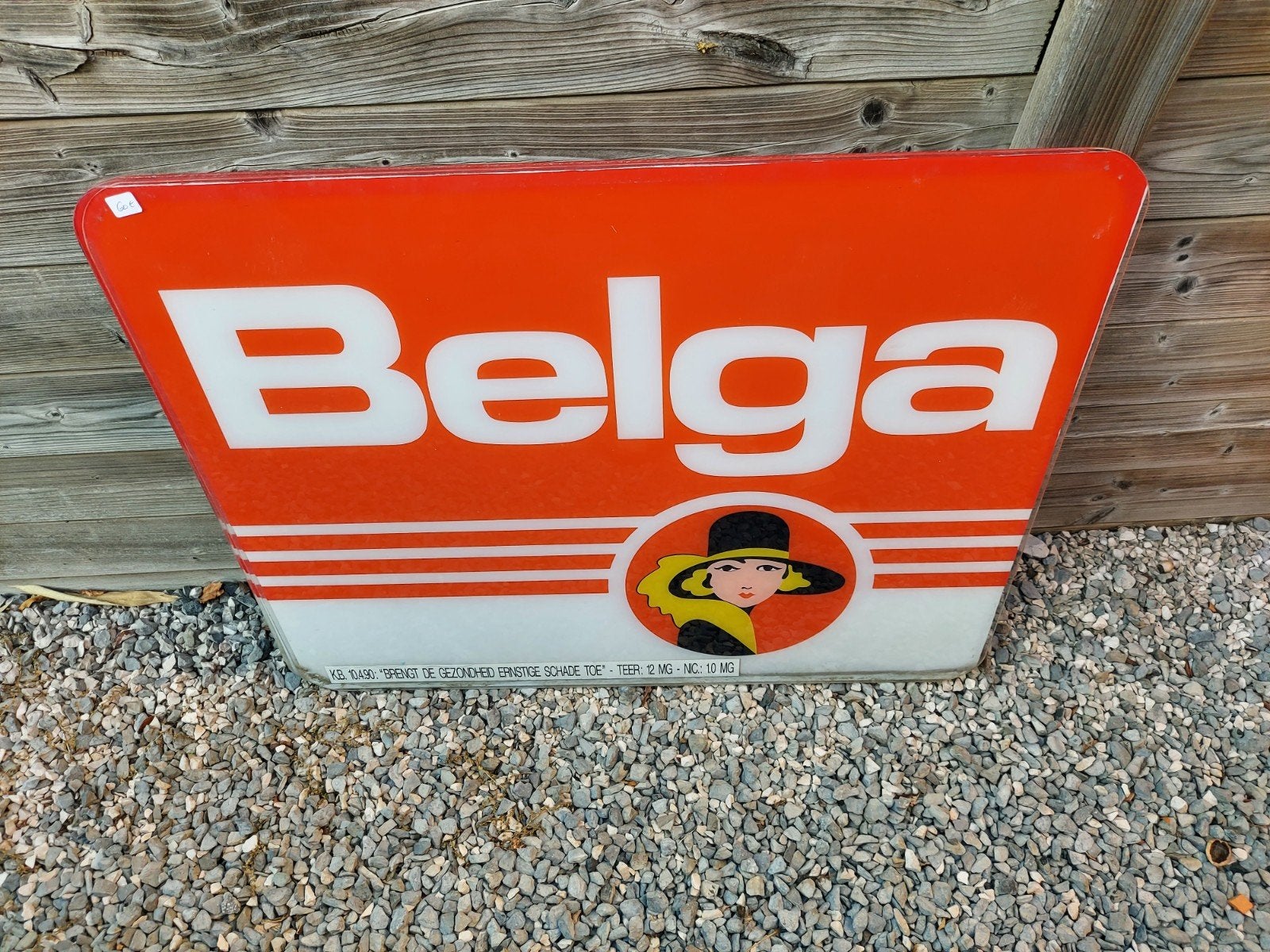 belga reclamebord, Verzamelen, Ophalen, Reclamebord