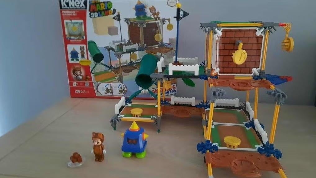 K'nex Super Mario 3D land met building set, Ophalen of Verzenden, Zo goed als nieuw, K'nex