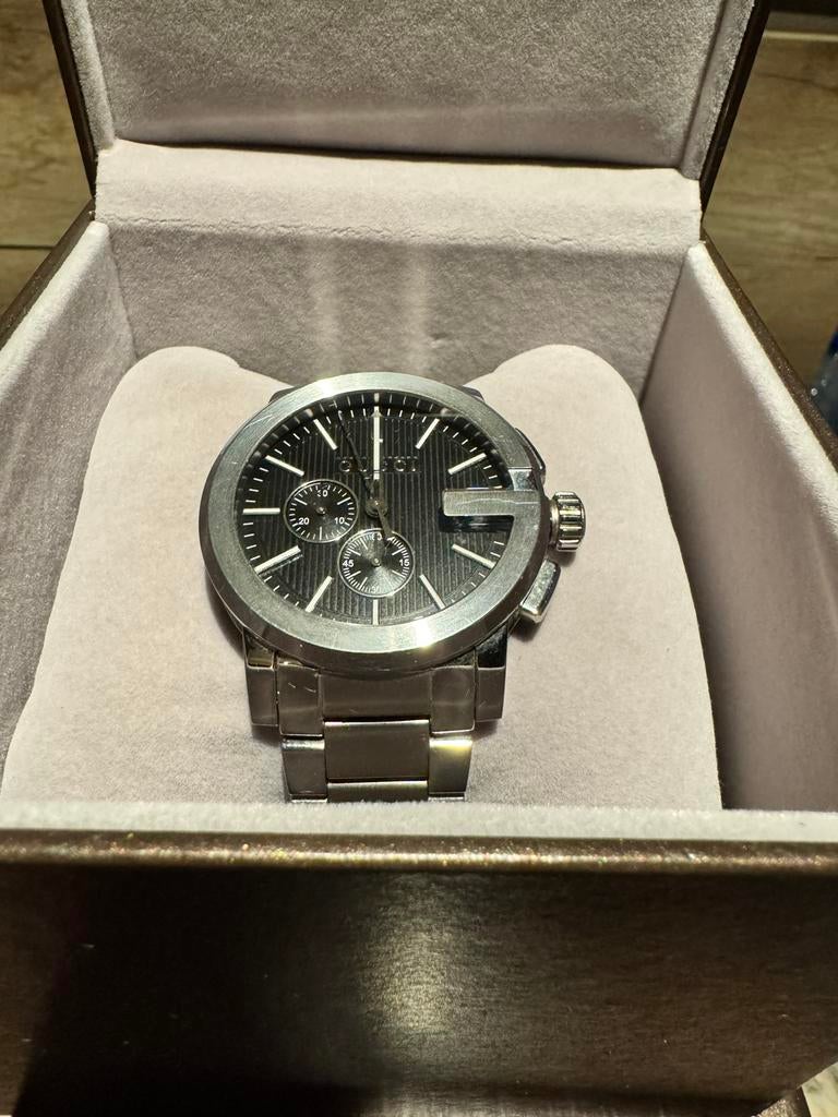 Gucci G-chrono 44mm horloge, Staal, Gebruikt, Staal, Polshorloge