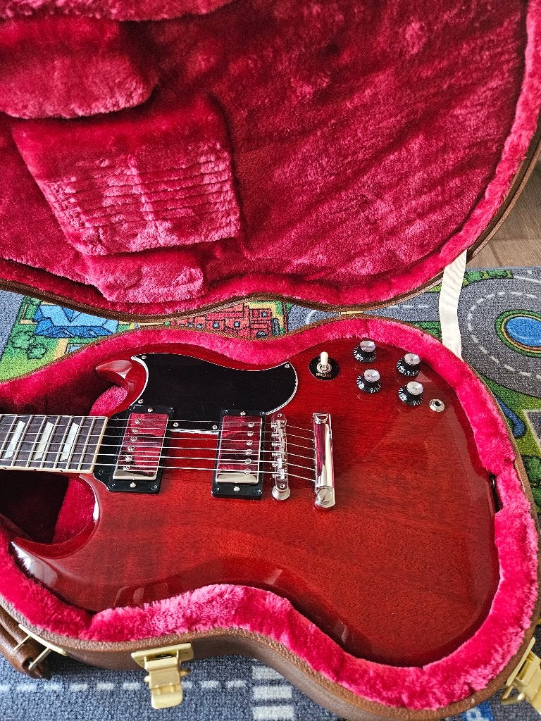 Gibson SG Standard '61 Stop Bar, Vintage Cherry, Muziek en Instrumenten, Ophalen, Zo goed als nieuw, Solid body, Gibson