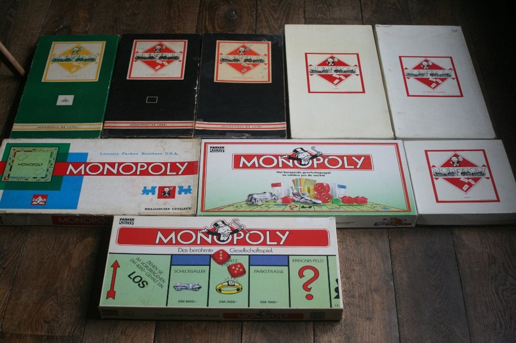 Grande collection de 9 anciens monopoles, Enlèvement ou Envoi, Utilisé