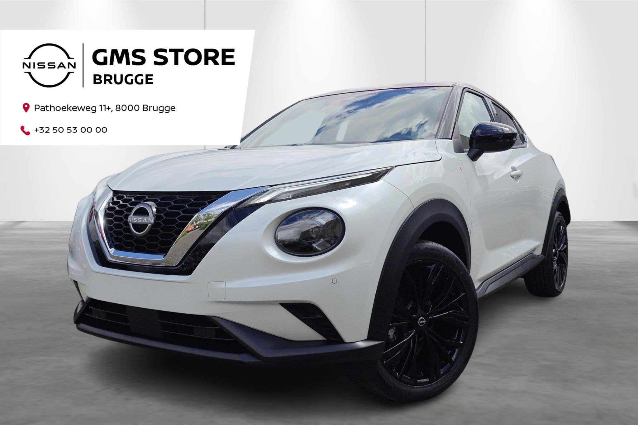 Nissan Juke 1.0 DIG-T 114 DCT Red Line Edition + Cold Pack -, Auto's, Stof, Zwart, Wit, 5 zetels