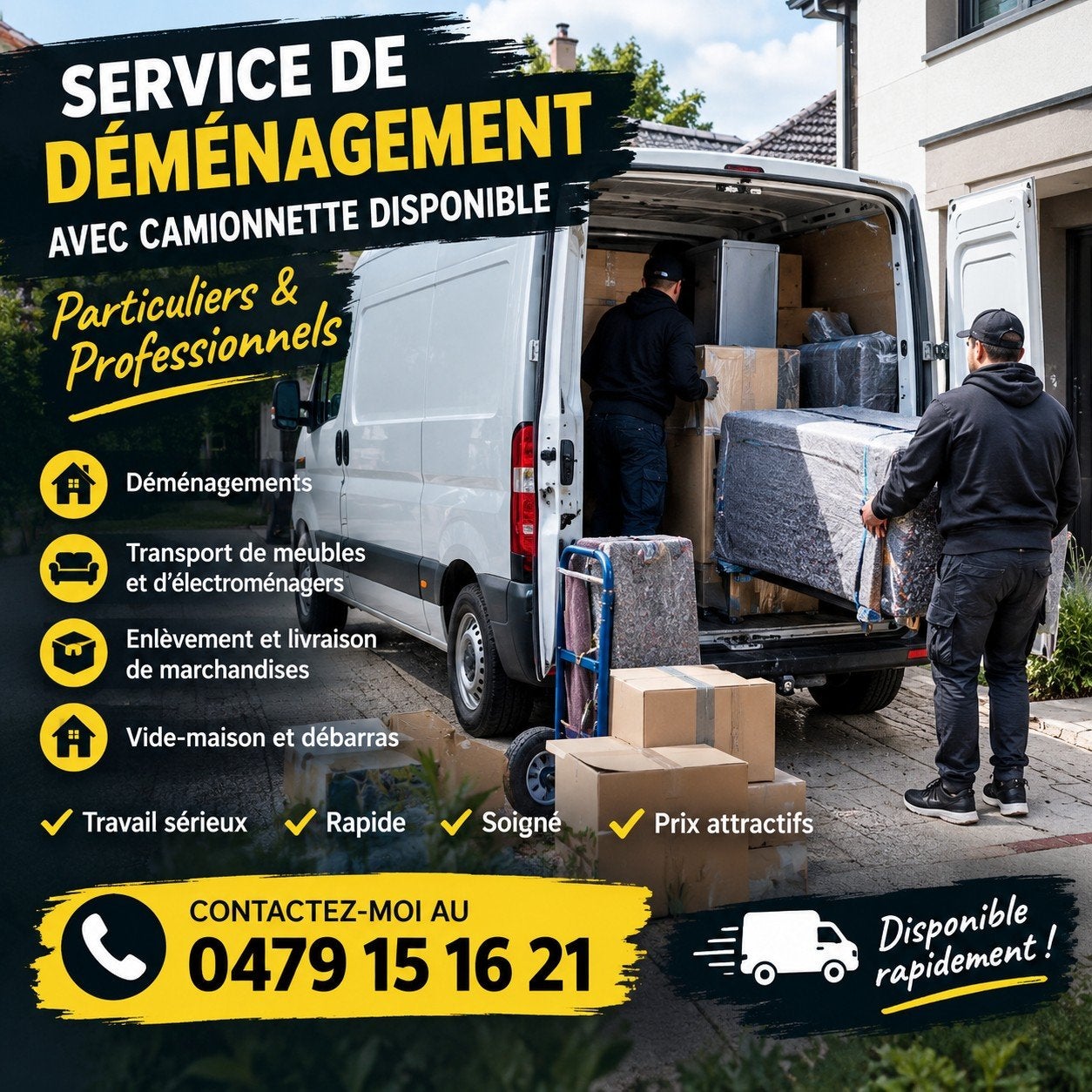 SERVICE DE DÉMÉNAGEMENT 

Bonj