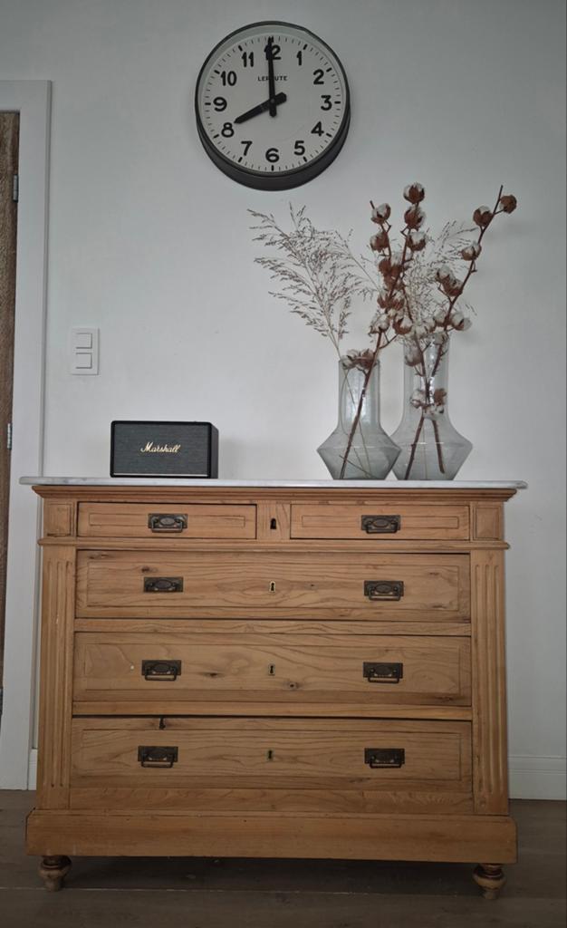 Commode 5 tiroirs en bois massif, Maison & Meubles