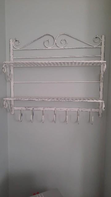 Clayre en Eef  metalen rekje, Ophalen, Metaal, Wandhanger, 62 cm