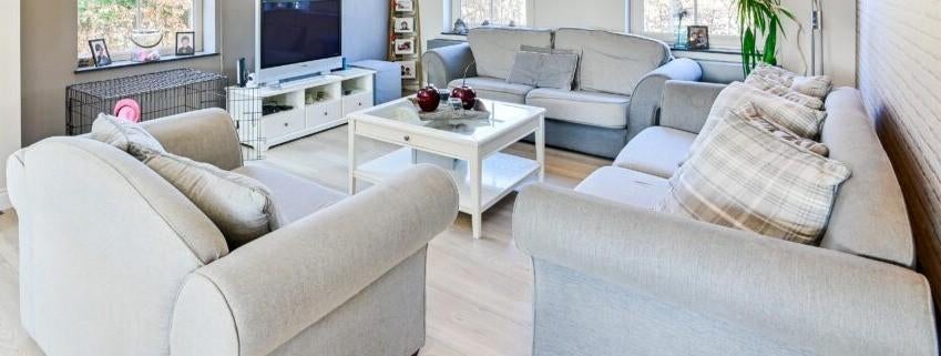 Complete 3-delige bankstel: 3-zits, 4-zits en fauteuil, Huis en Inrichting, Ophalen, Stof