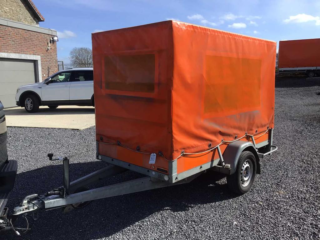 2018 Atec Bâchée E01300 Remorque de voiture, Utilisé