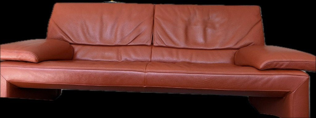 Sofa met reuze poef , design van JORI, Huis en Inrichting, Zetels | Zetels, Gebruikt, Hoekbank, Vierpersoons of meer, 150 tot 200 cm