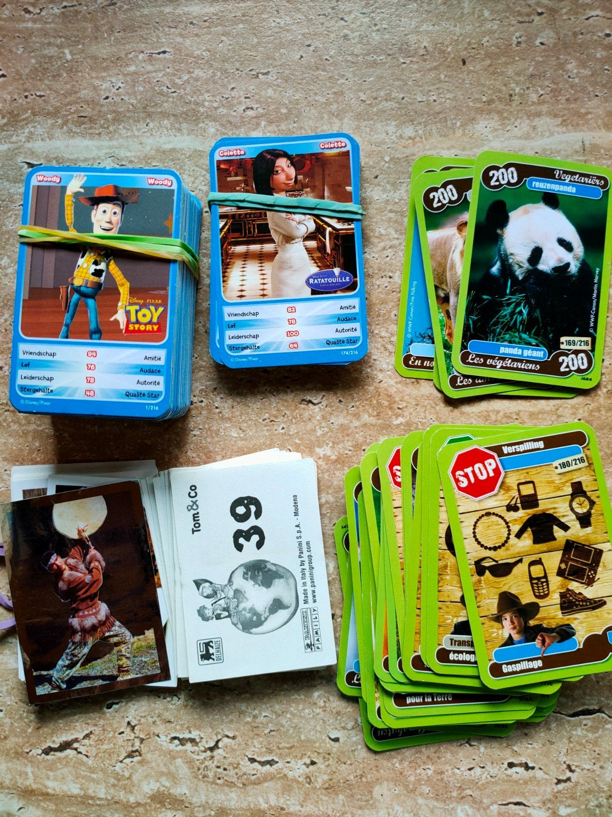 Delhaize kaartjes toy story en Tom&Co, Verzamelen, Ophalen of Verzenden, Zo goed als nieuw