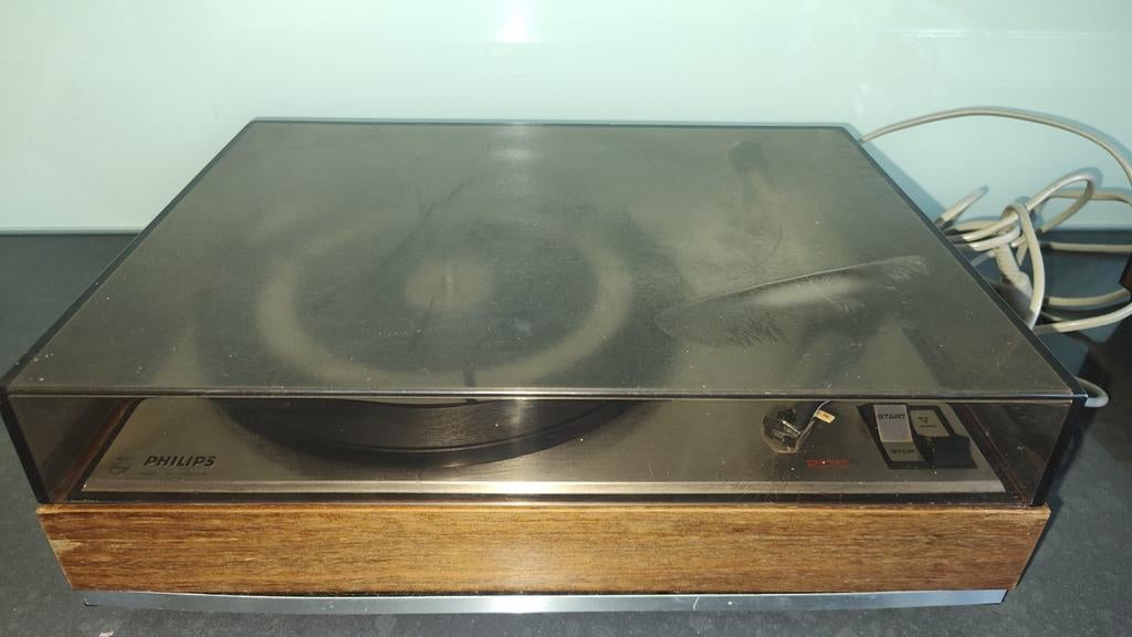 Hifi platine tourne disque + ampli vintage Philips, Ophalen