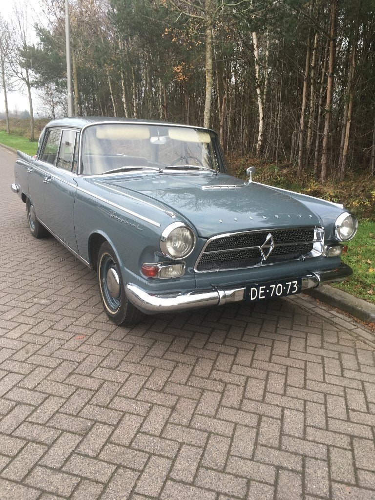 Oldtimer Borgward P100, Auto's, Overige merken, 4 deurs, Achterwielaandrijving, Blauw