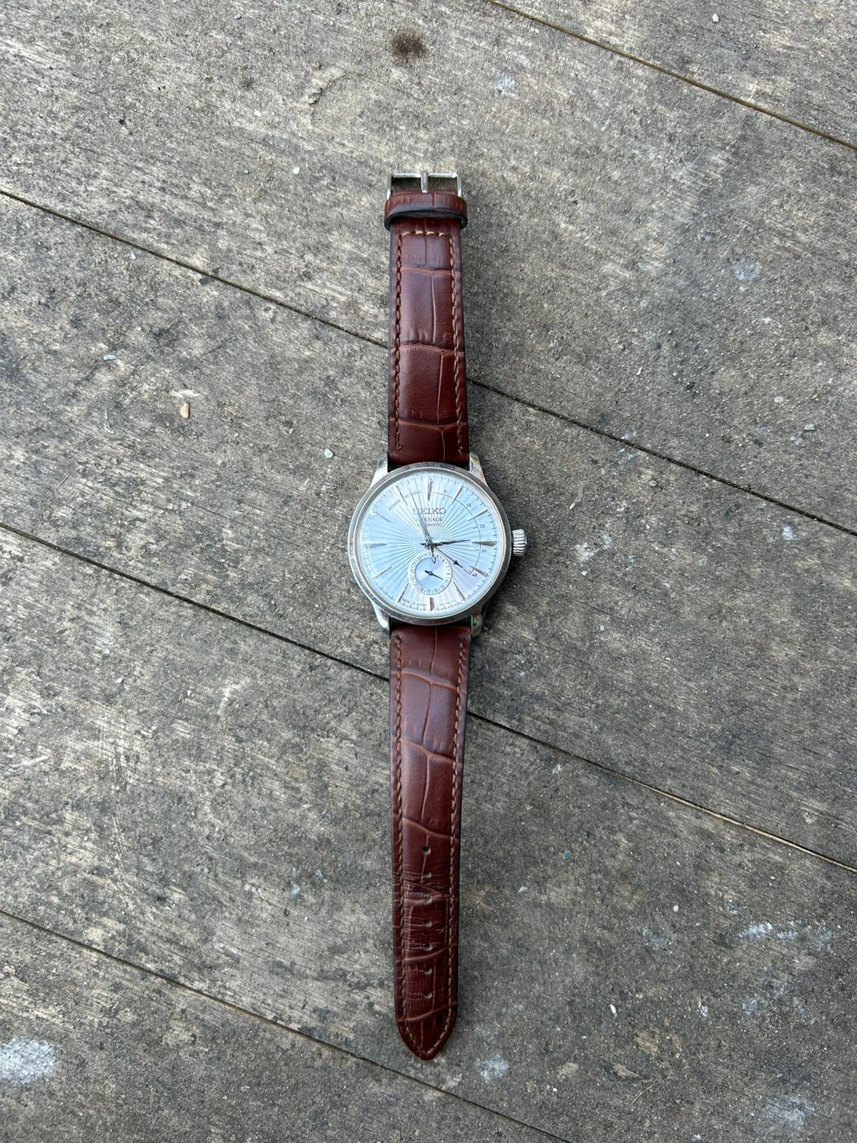 Seiko horloge, Handtassen en Accessoires, Horloges | Dames, Leer, Polshorloge, Ophalen of Verzenden, Zo goed als nieuw