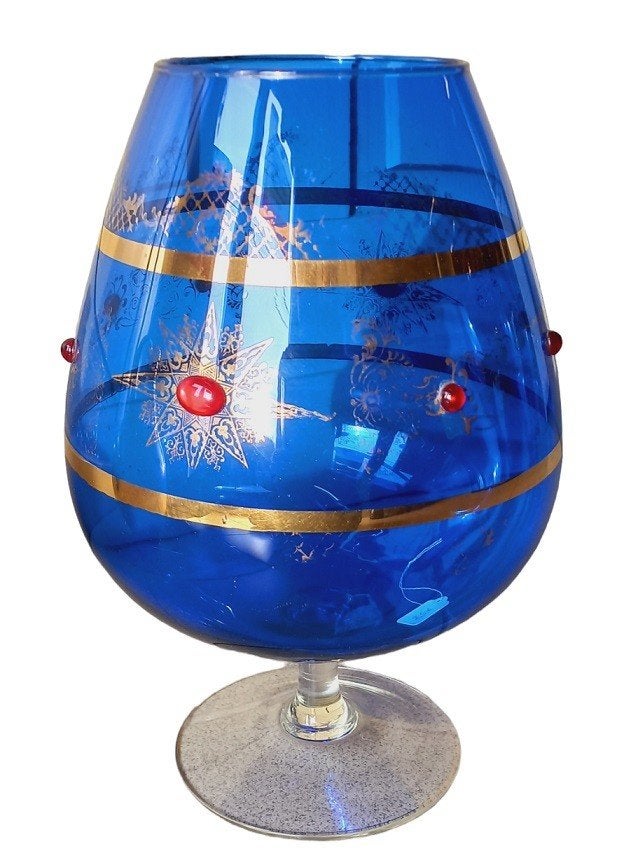 Italiaans blauw glaswerk., Antiek en Kunst, Ophalen