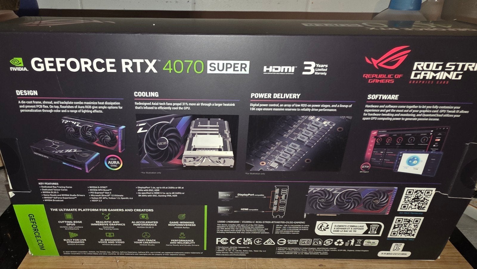 carte graphique 4070 super, Informatique & Logiciels, Neuf, Enlèvement ou Envoi, GDDR6, PCI-Express 4