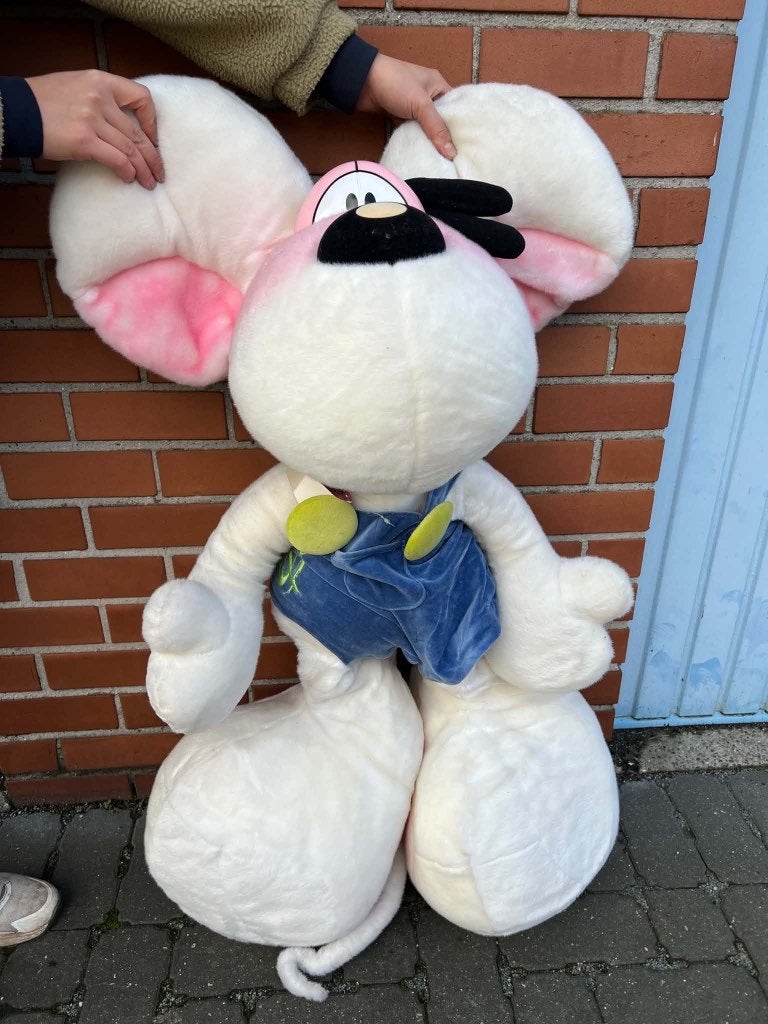 Grote Diddl XXL knuffel vintage, Verzamelen, Ophalen, Diddl, Zo goed als nieuw, Knuffel