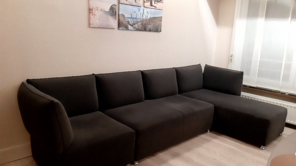 hoekzetel, Huis en Inrichting, Zetels | Complete zithoeken, Ophalen, Gebruikt, Stof, Modern