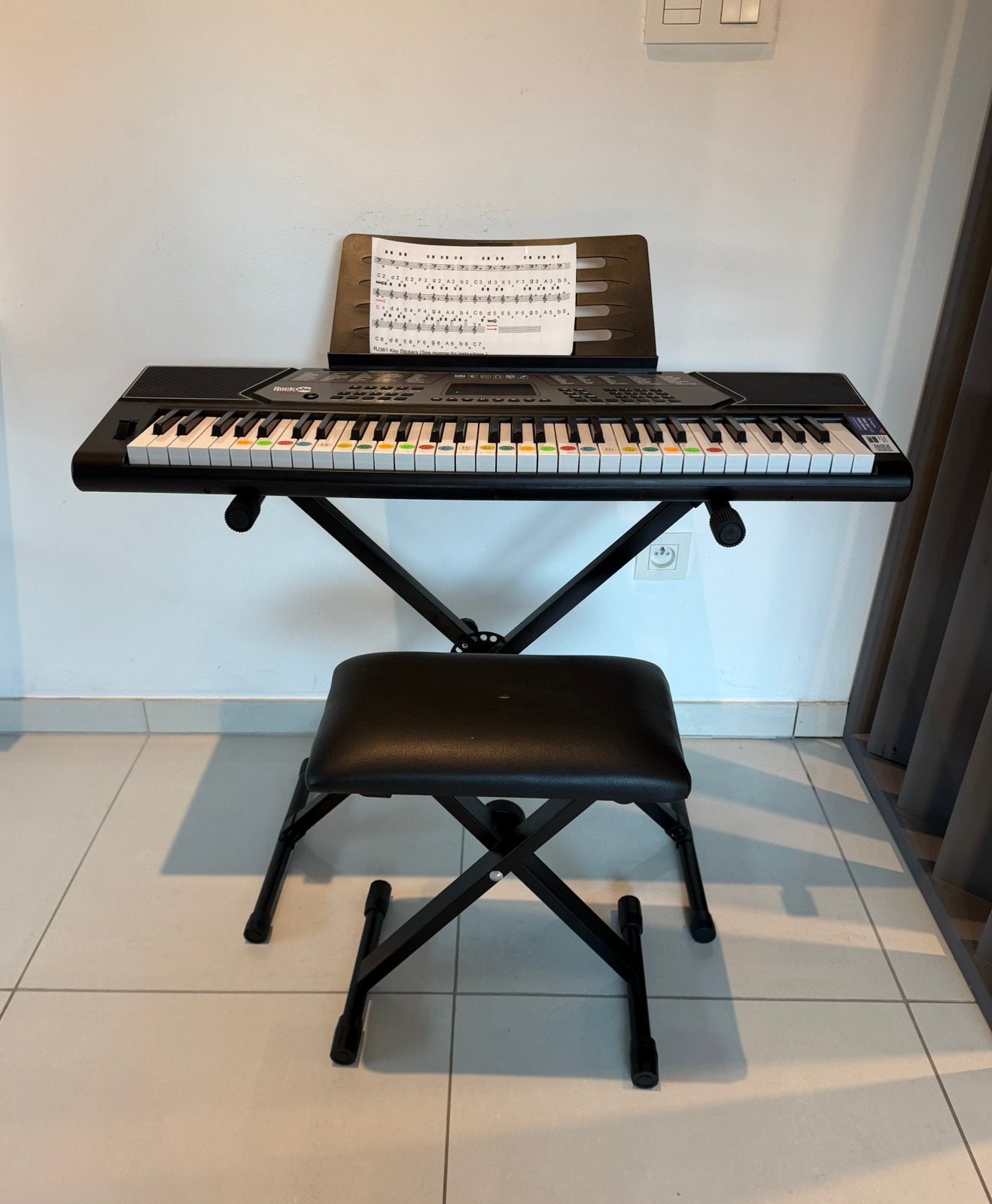 Keyboard Rockjam RJ560BT zeer goede staat!, Muziek en Instrumenten, Ophalen, Zo goed als nieuw