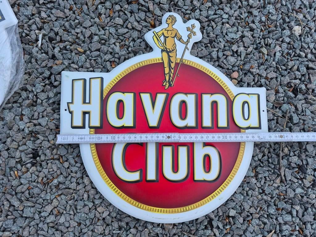 Havana Club metalen reclamebord (2st. beschikbaar), Ophalen, Nieuw, Reclamebord
