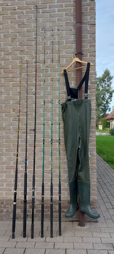 6 boothengels + waadpak maat 44, Watersport en Boten, Ophalen, Gebruikt