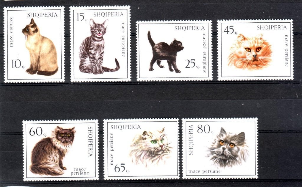 Postzegels themareeksen katten en paarden, Ophalen of Verzenden, Dier of Natuur